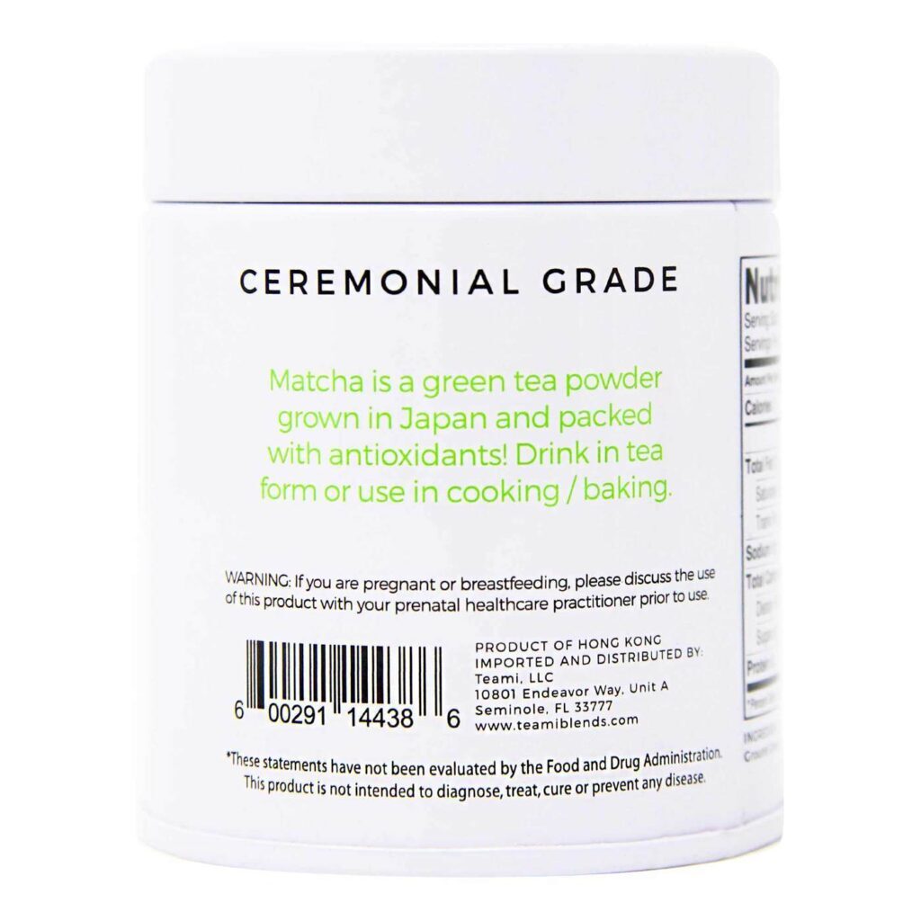 Teami Matcha Blueberry Flavored - 1 oz (28g) - Energia e Antioxidantes para o Dia a Dia - Imagem 2