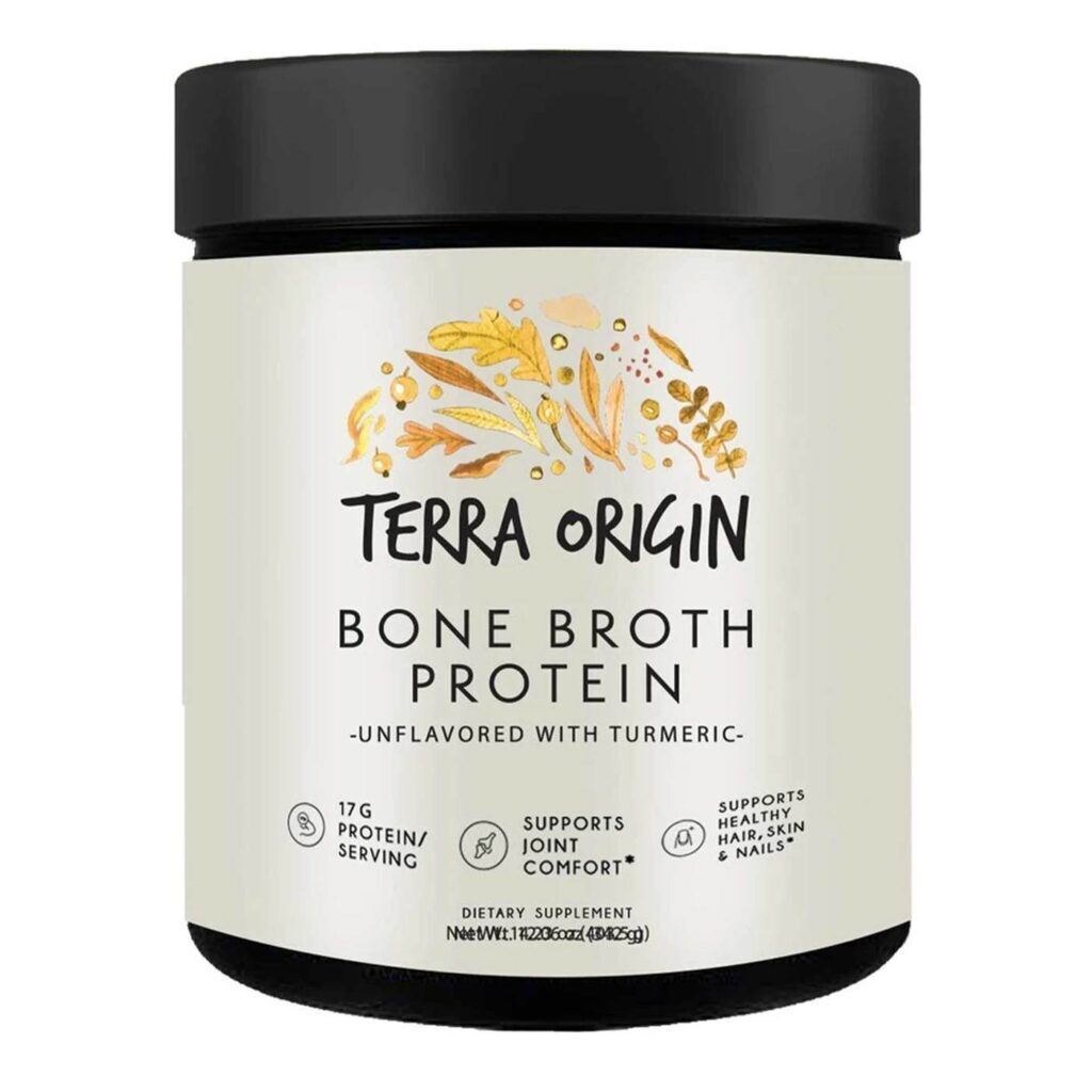 Terra Origin Colágeno Caldo de Ossos com Cúrcuma - 388g: Nutrição Pura para Você