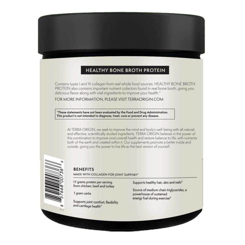 Terra Origin Colágeno Caldo de Ossos com Cúrcuma - 388g: Nutrição Pura para Você - Imagem 3