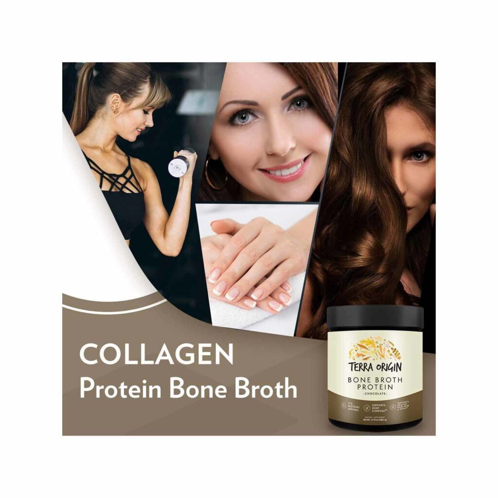 Terra Origin Proteína e Colágeno de Caldo Ósseo Sabor Chocolate 388,5g - Imagem 4