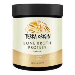 Terra Origin Colágeno de Caldo de Ossos Sabor Baunilha - 349.5g - Alta Absorção