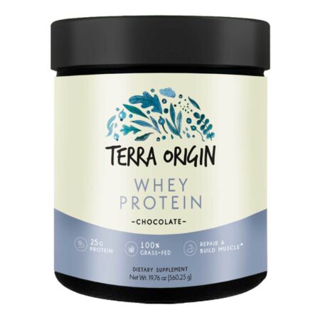 Terra Origin Grass-fed Whey Protein Powder Chocolate 560.25 g