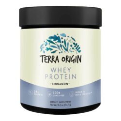 Terra Origin Grass-fed Whey Protein Baunilha Canela 514.7g - Proteína Pura do Brasil