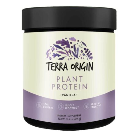 Terra Origin Plant Protein Powder Vanilla 465 g