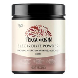 Terra Origin Restore: Eletrólitos Sabor Cereja 255g para Hidratação e Recuperação Muscular