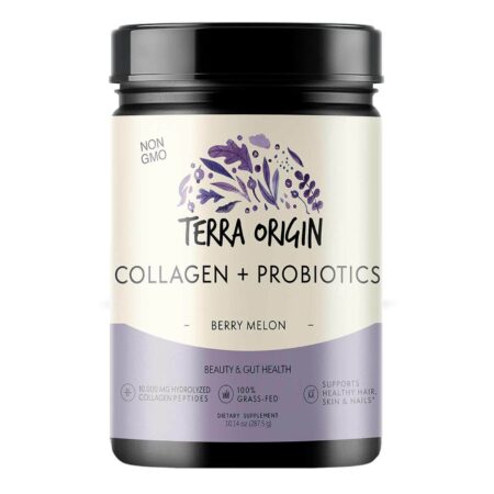 Terra Origin Probiotic, Colágeno em Pó - Sabor Melão - 287,5 g