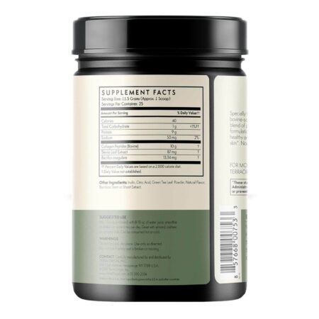 Terra Origin Probiotic Collagen Powder Matcha 287.5 g - Image 2