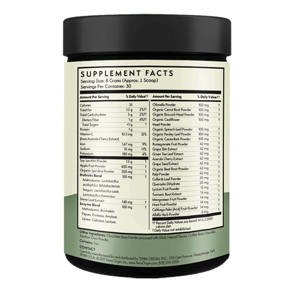 Terra Origin Superalimentos em Pó Sabor Café 240g - Energia e Nutrição Natural - Imagem 2