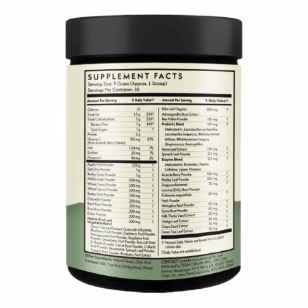 Terra Origin Greens Superfoods Mint 270 g - Image 2