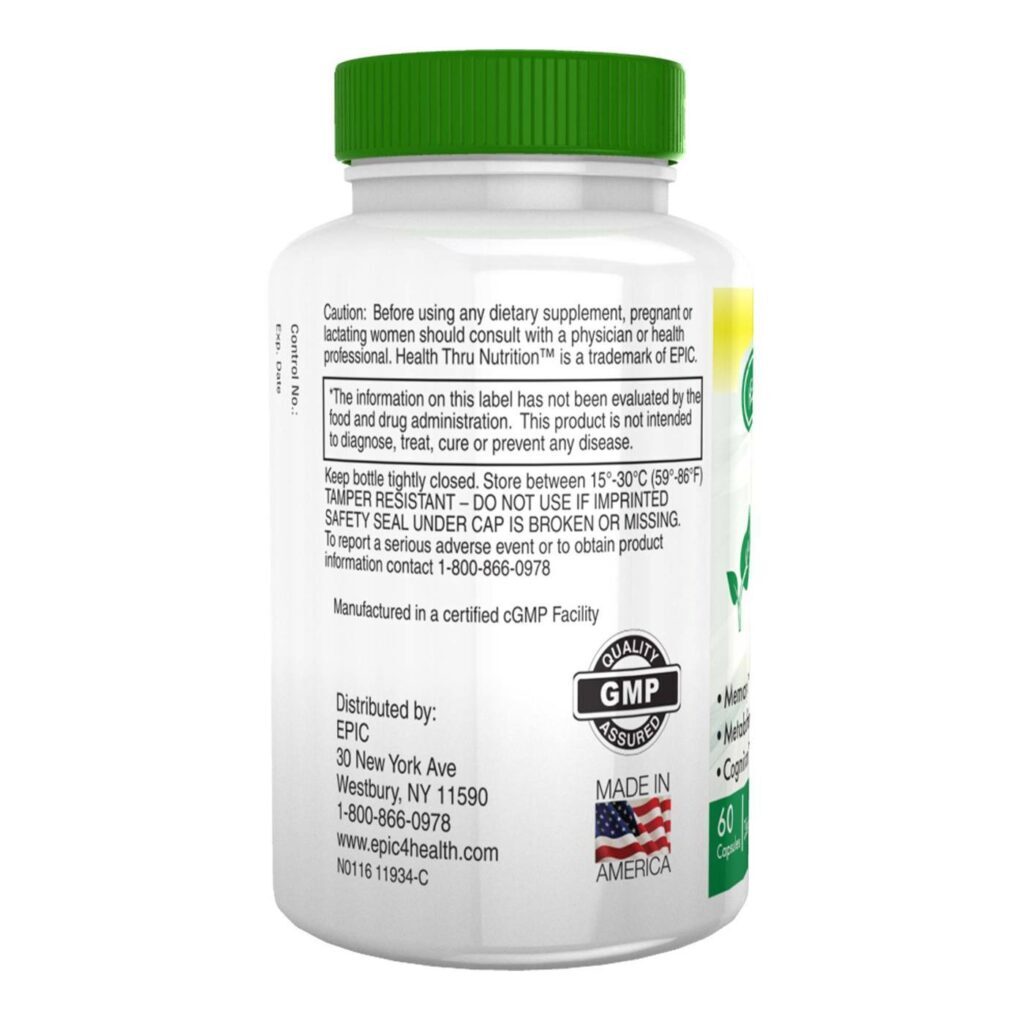 Acetil L-Carnitina 500 mg Health Thru Nutrition - Energia e Foco em 60 Cápsulas - Imagem 2