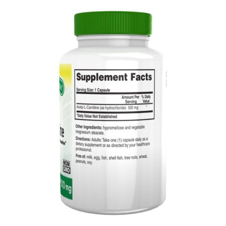 Health Thru Nutrition, Acetil L-Carnitina 500 mg - 60 Cápsulas - Image 3