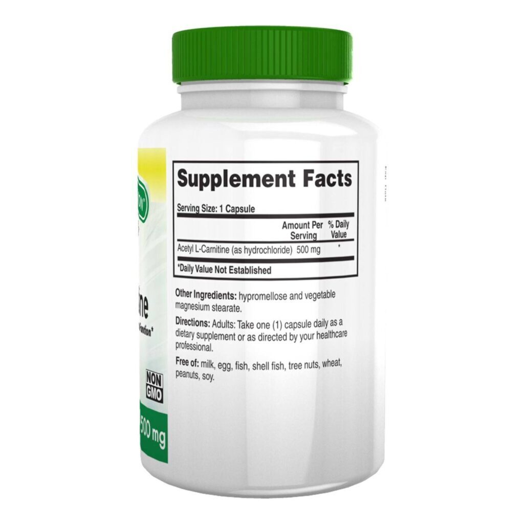 Acetil L-Carnitina 500 mg Health Thru Nutrition - Energia e Foco em 60 Cápsulas - Imagem 3