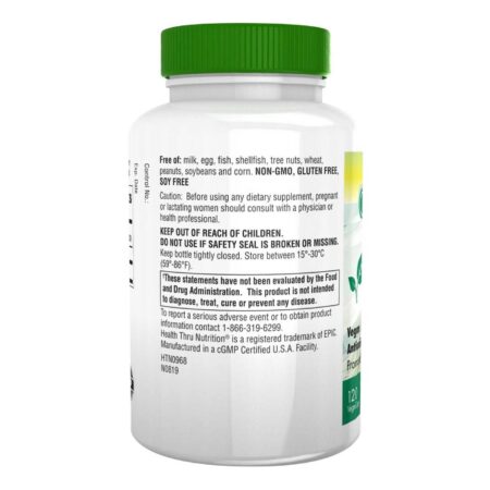 Health Thru Nutrition Alpha Lipoic Acid 600 mg 120 VegeCaps - Image 2