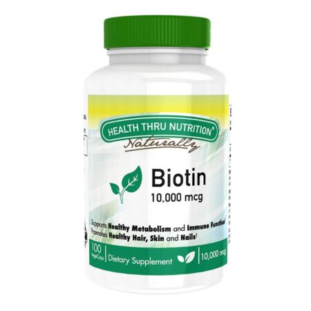 Health Thru Nutrition, Biotina - 100 Cápsulas Vegetarianas