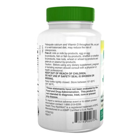 Health Thru Nutrition Calcium 1000mg and Magnesium 400mg with 100iu D3 and K - 360 Softgels - Image 3