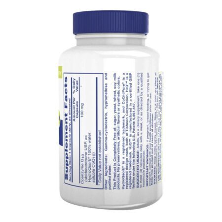 Health Thru Nutrition H2Q CoQ10 100mg - 180 Cápsulas Vegetarianas - Energia e Antioxidante - Imagem 2