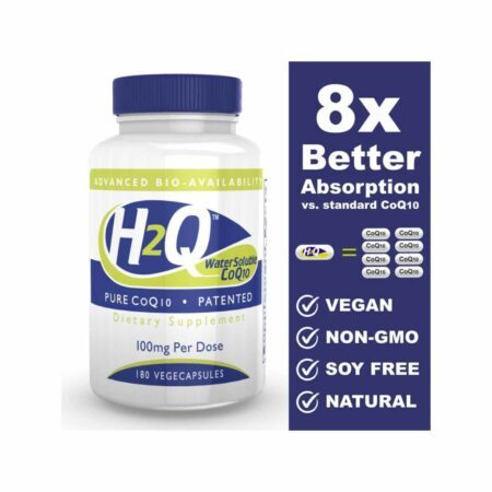 Health Thru Nutrition H2Q CoQ10 100mg - 180 Cápsulas Vegetarianas - Energia e Antioxidante - Imagem 4