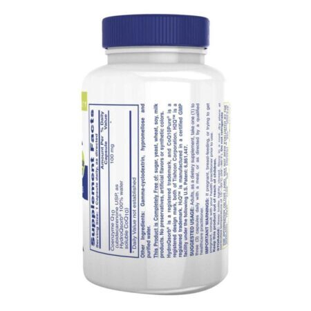 Health Thru Nutrition H2Q CoQ10 100mg - 60 Cápsulas Vegetarianas para Energia e Saúde Cardiovascular - Imagem 2
