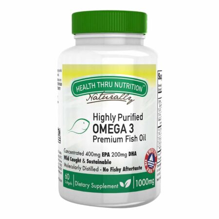 Health Thru Nutrition Highly Purified Omega 3 Premium 1000mg - 60 Softgels