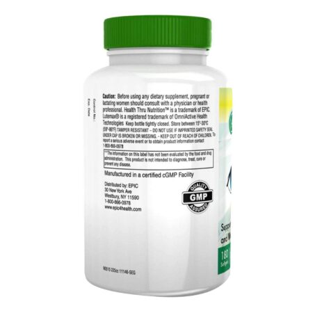 Health Thru Nutrition Lutein 20mg - 180 Mini Softgels - Image 2