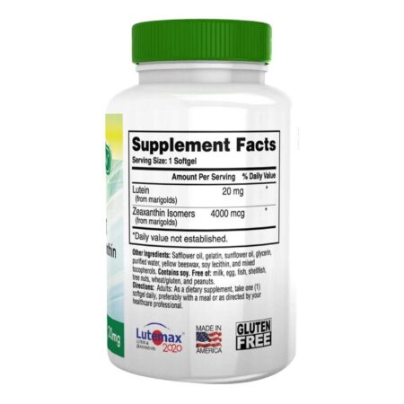 Health Thru Nutrition Lutein 20mg - 180 Mini Softgels - Image 3