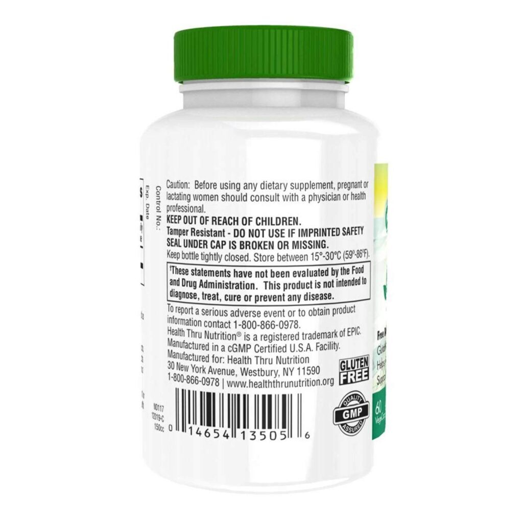 N-Acetil Cisteína NAC 600mg Health Thru Nutrition 60 Cápsulas Vegetais - Imagem 2