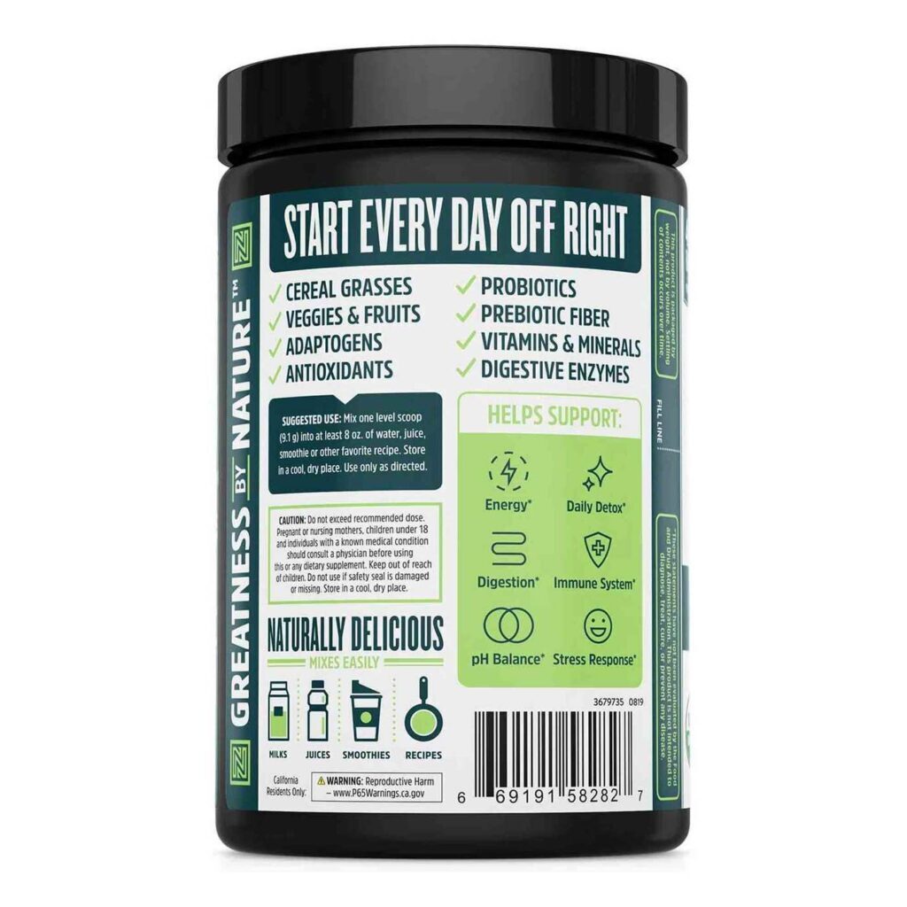 Zhou Deep Greens Orgânico 273g: Superalimento Verde para Vitalidade e Saúde - Imagem 2