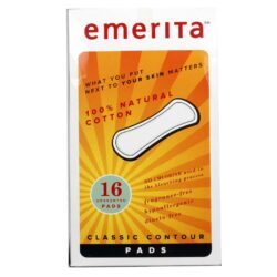 Emerita Natural Cotton Clássico Contorno Pads 16 Pads - Conforto e Hipoalergênico