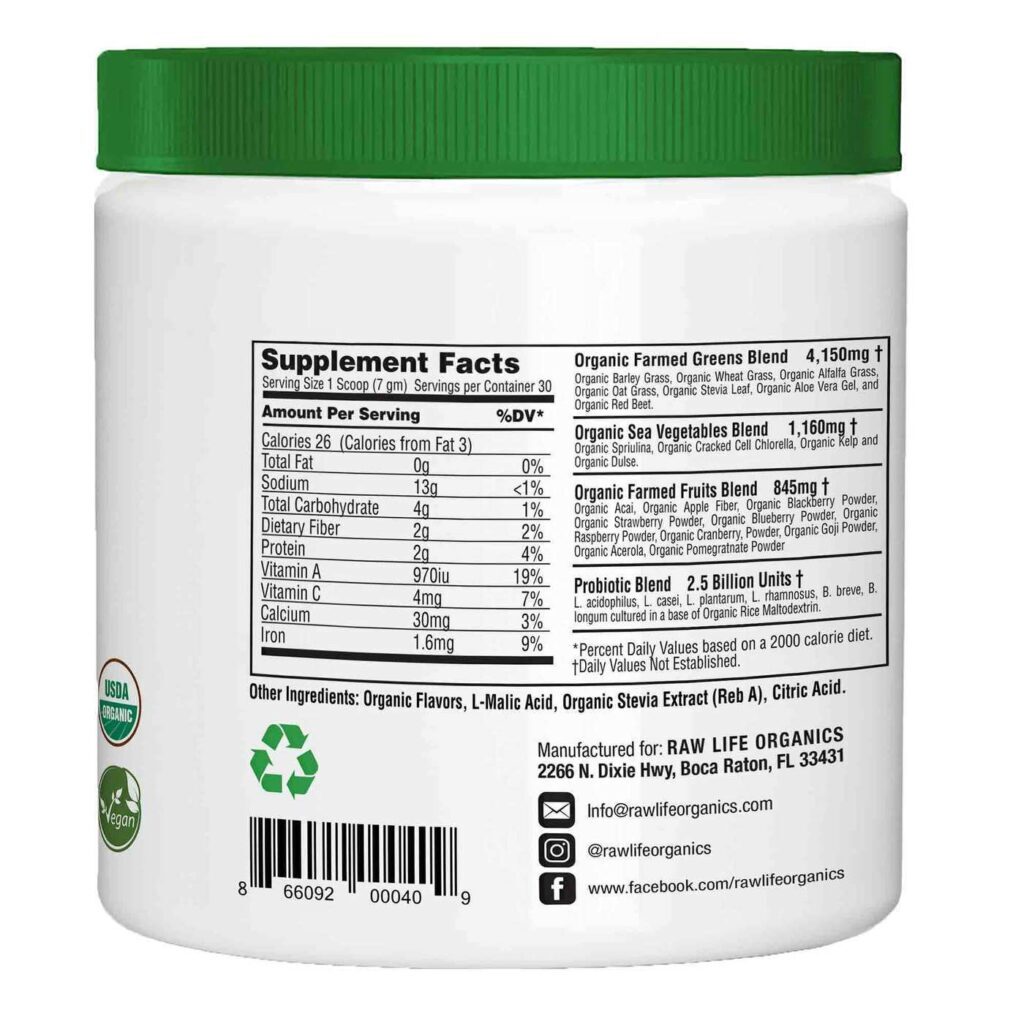 Rawlife Organics Suco Verde Mix 210g: Energia e Vitalidade Natural para Você - Imagem 3