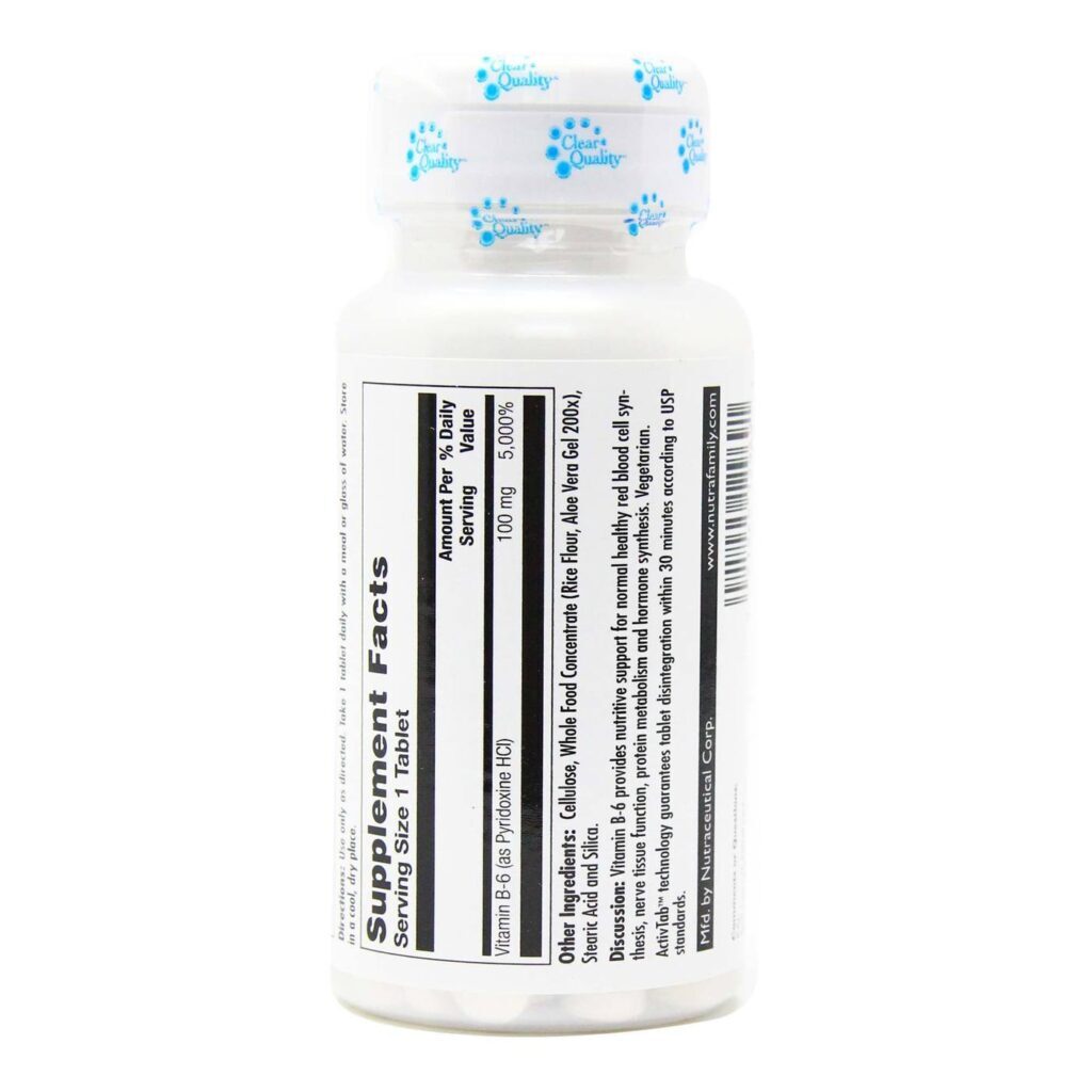 Kal Vitamina B6 100mg - 60 Tabletes: Energia e Bem-Estar para Sua Rotina - Imagem 3