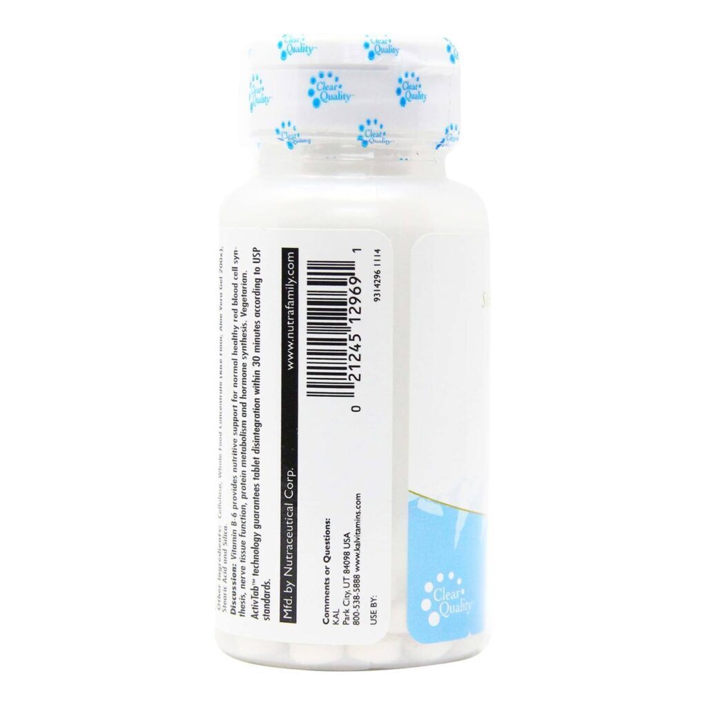 Kal Vitamina B6 100mg - 60 Tabletes: Energia e Bem-Estar para Sua Rotina - Imagem 4