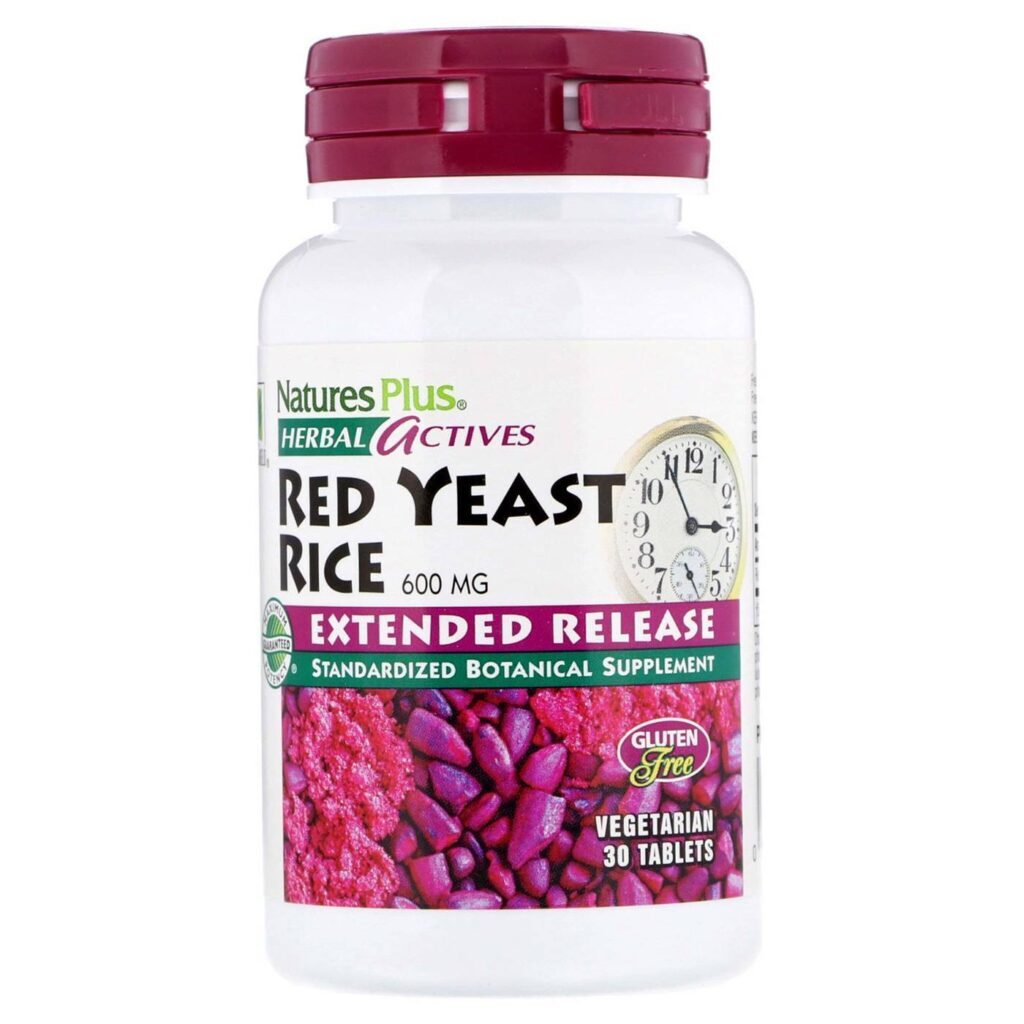 Nature's Plus Levedura de Arroz Vermelho Liberação Prolongada 600mg - 30 Comprimidos