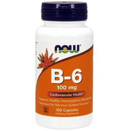 Now Foods, Vitamina B-6 100 mg - 100 Cápsulas