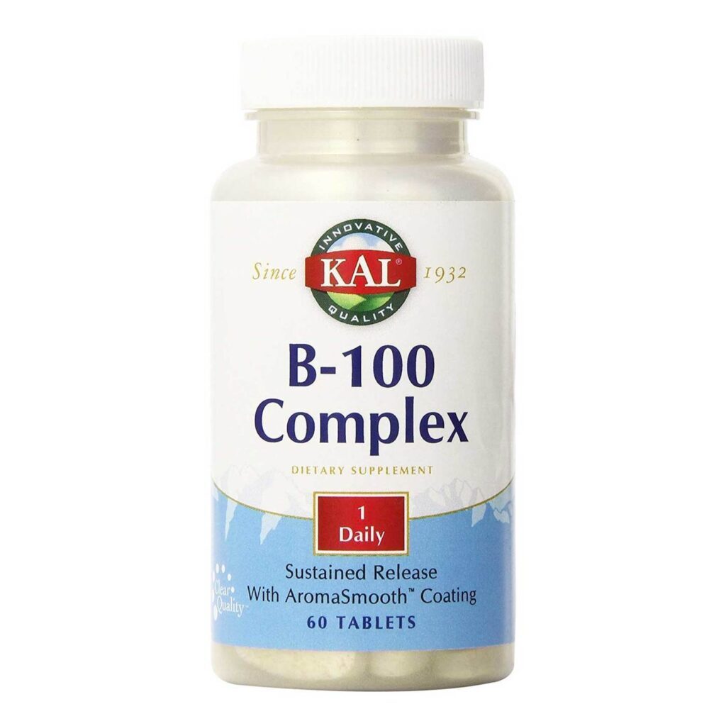Kal B-100 Complexo de Vitamina B Libertação Sustentada - 60 Tabletes