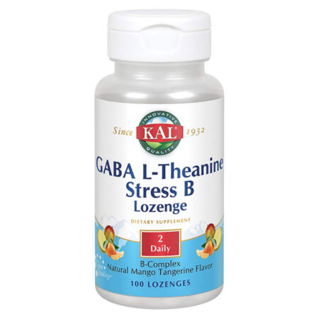 Kal GABA L-Theanine Stress B Lozenge - Natural Mango Tangerine - 100 Lozenges