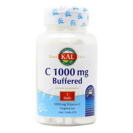 Kal, Vitamina C 1000 mg Buffered - Liberação Programada - 100 Comprimidos