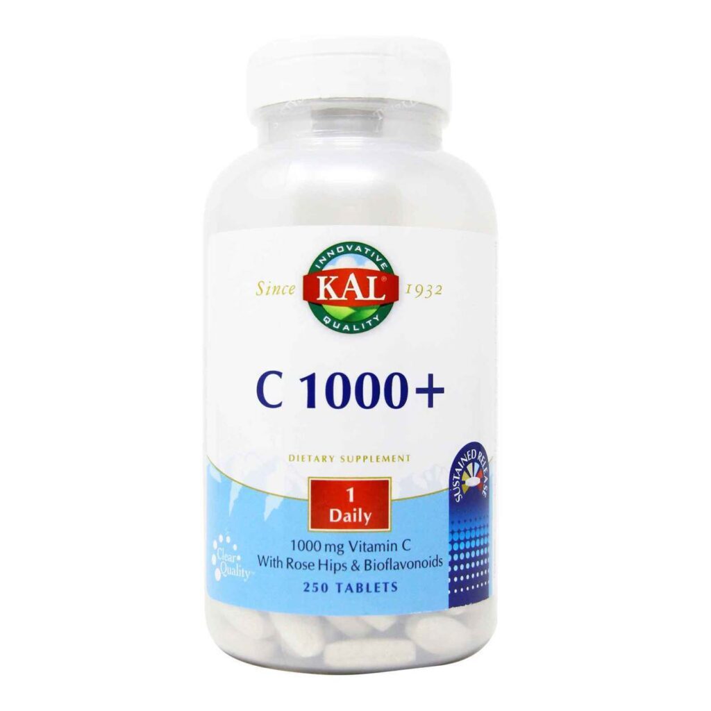 Kal Vitamina C 1000mg Liberação Lenta 250 Tabletes - Imunidade e Bem-Estar