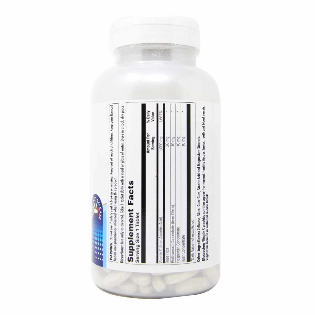Kal Vitamina C 1000mg Liberação Lenta 250 Tabletes - Imunidade e Bem-Estar - Imagem 2