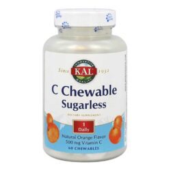 Kal Vitamina C Sem Açúcar Sabor Laranja 60 Pastilhas Mastigáveis - Imunidade e Bem-Estar