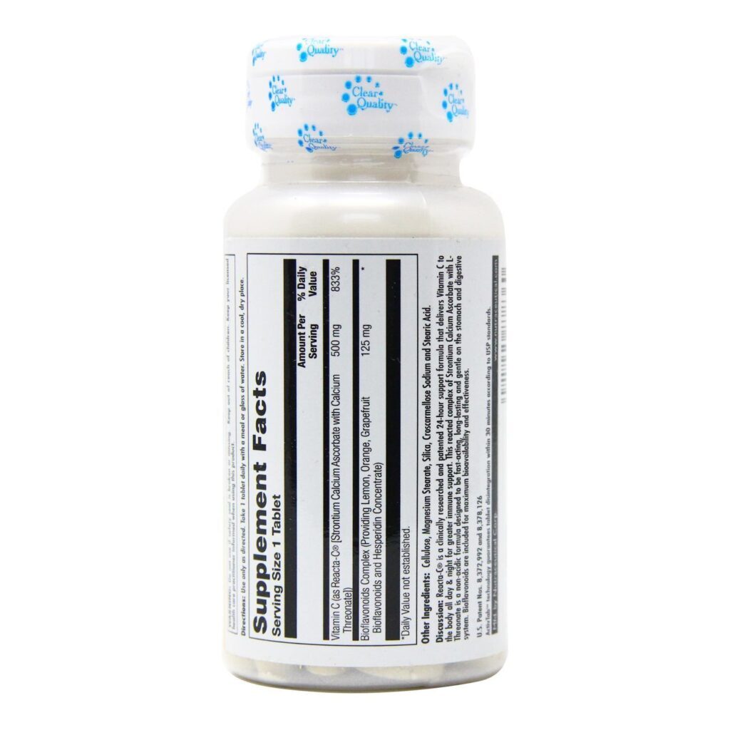 Kal Reacta-C® 500 mg com Bioflavonóides - 90 Tabletes: Reforço para sua Imunidade e Bem-Estar Diário - Imagem 3
