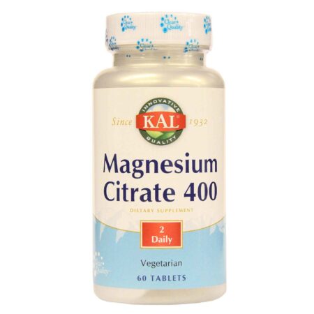 Kal, Citrato de Magnésio - 400 mg - 60 Comprimidos