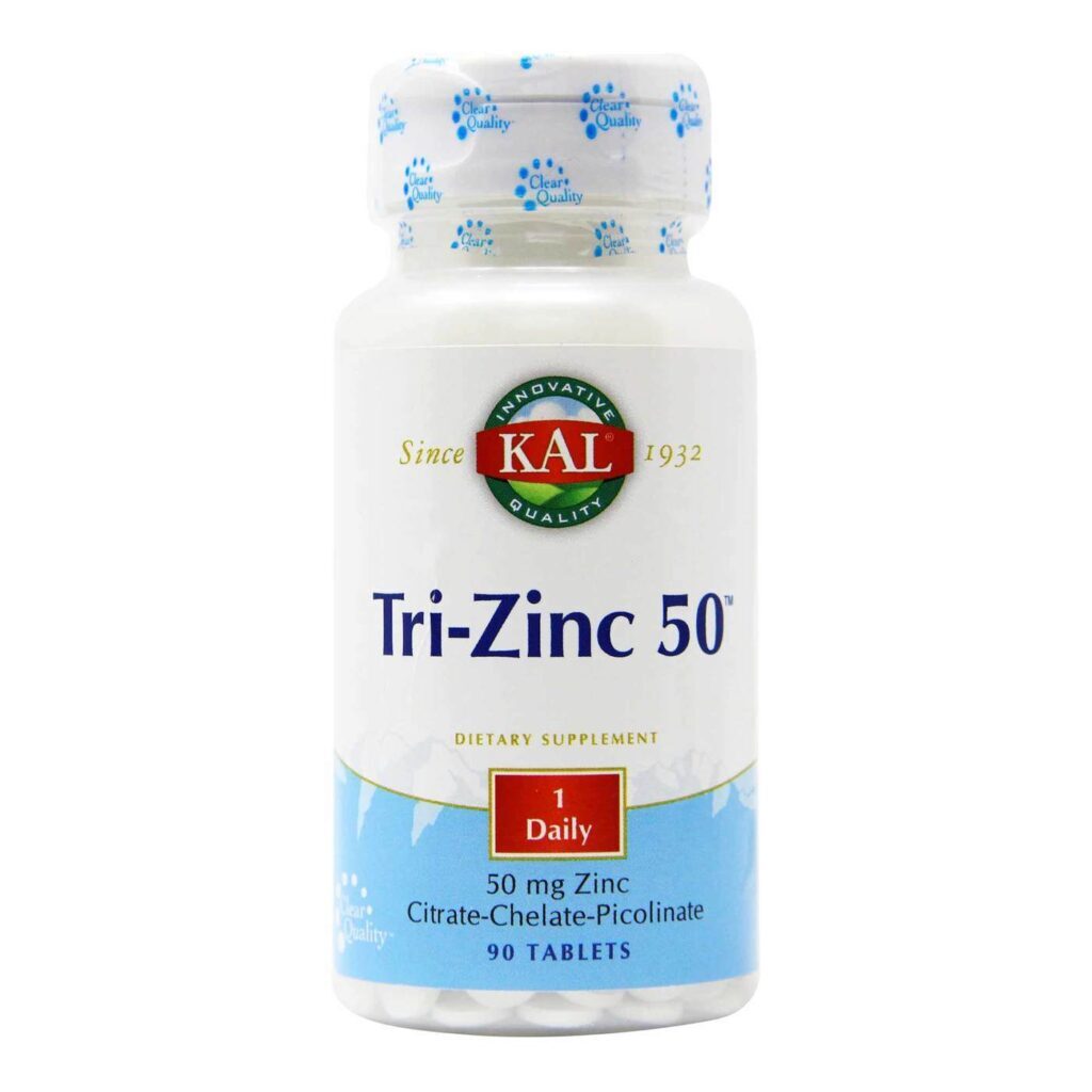 Kal Tri-Zinc 50™ - 90 Tabletes: Zinco de Alta Absorção para Imunidade e Bem-Estar no Brasil