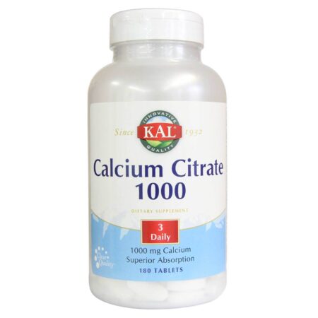 Kal, Citrato de cálcio - 1000 mg -180 Comprimidos