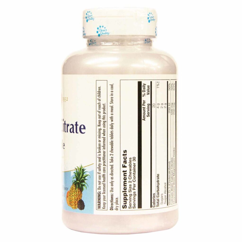 Kal Citrato de Cálcio 500 mg - 60 Pastilhas Mastigáveis Sabor Laranja - Imagem 2