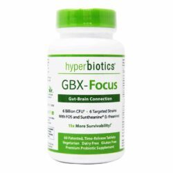 Hyperbiotics GBX-Focus: 60 Comprimidos de Liberação Prolongada para Foco e Concentração