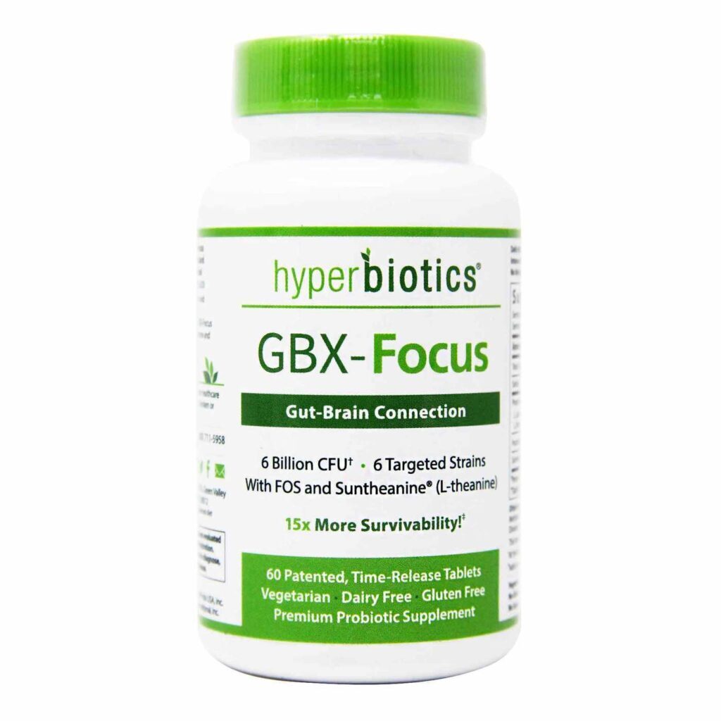 Hyperbiotics GBX-Focus: 60 Comprimidos de Liberação Prolongada para Foco e Concentração