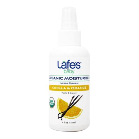 Lafe's Natural Body Care Organic Baby Kids Moisturizer Vanilla Orange - 4 fl oz (118 ml)