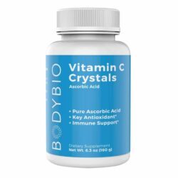 BodyBio Vitamina C Cristal Ácido Ascórbico 1.000mg - 180 Gramas