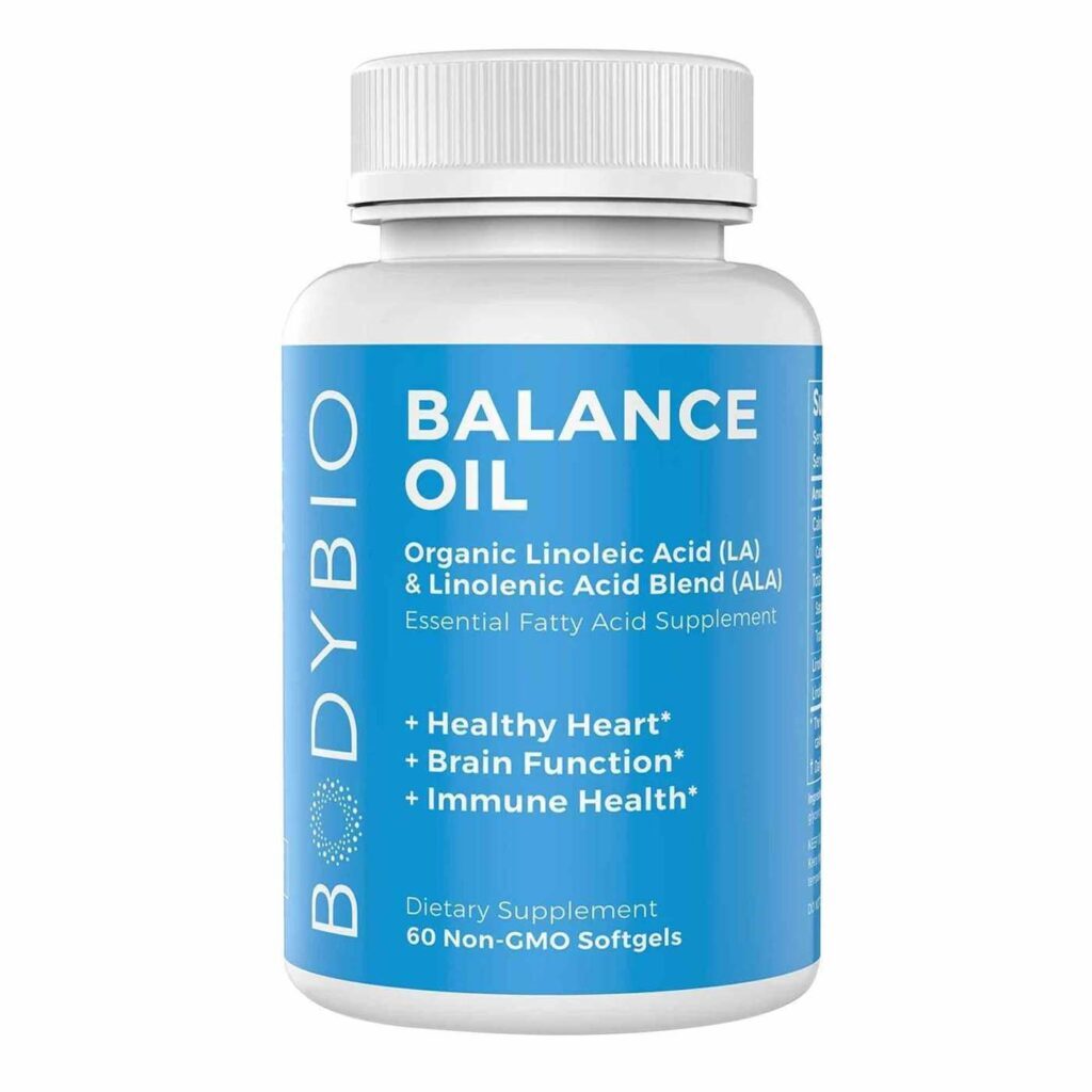 BodyBio Balance Oil Ômega 3 e Ômega 6 60 Cápsulas Gelatinosas