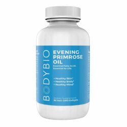 Óleo de Prímula BodyBio Evening Primrose Oil - 90 Cápsulas Gelatinosas Não OGM